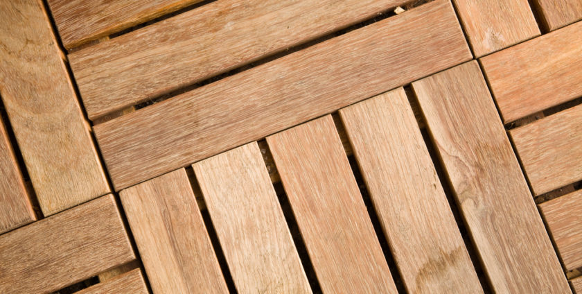 Outdoor Wooden Deck Tiles